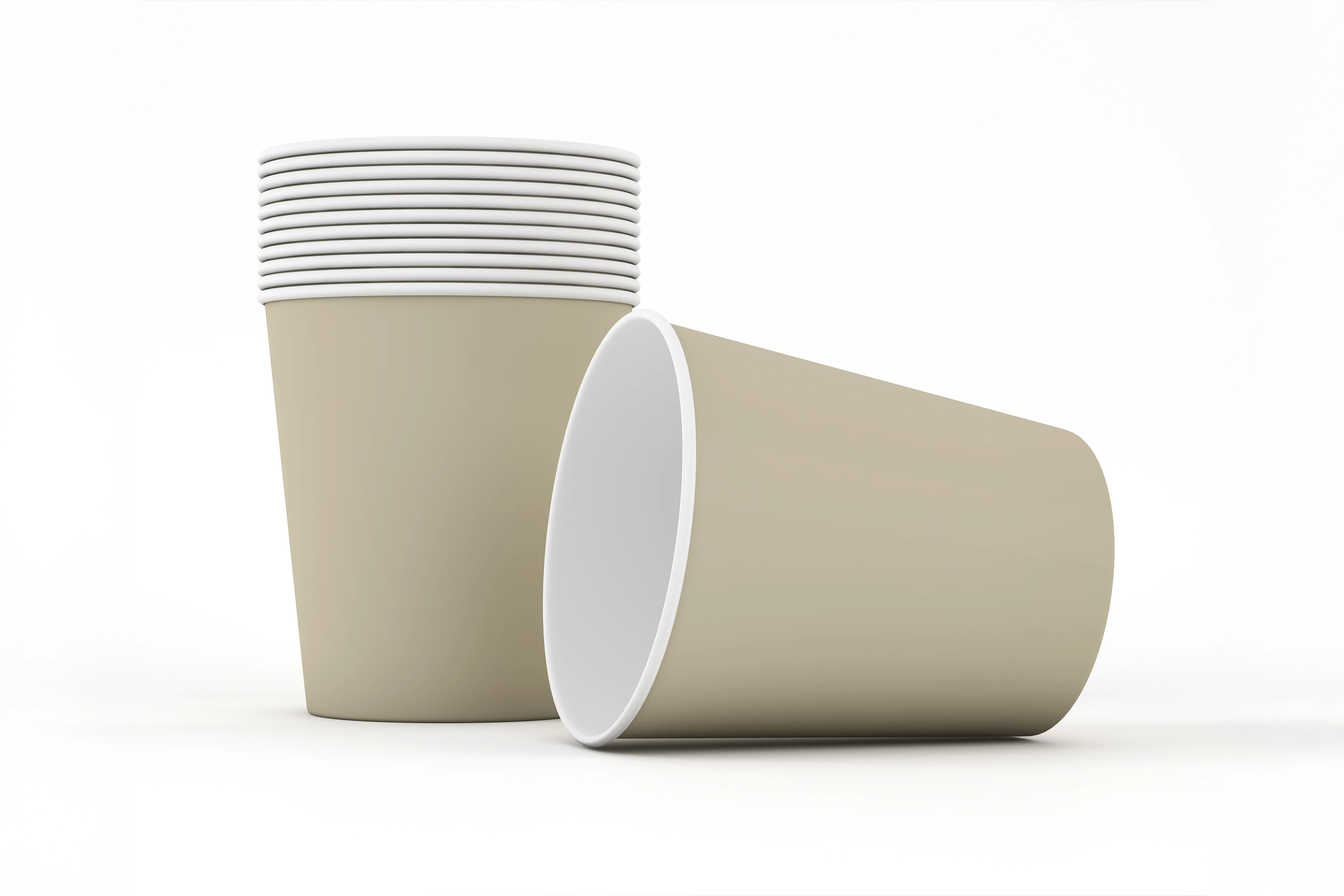 أكواب ورقية سنجل  - طباعة فليكسو